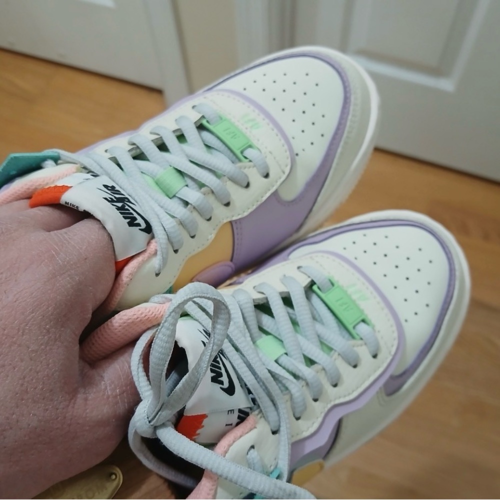 Nike Women’s Air Force One Shadow Streetwear/ Lifestyle Sneaker Women’s Size 7.5 - Picture 3 of 10